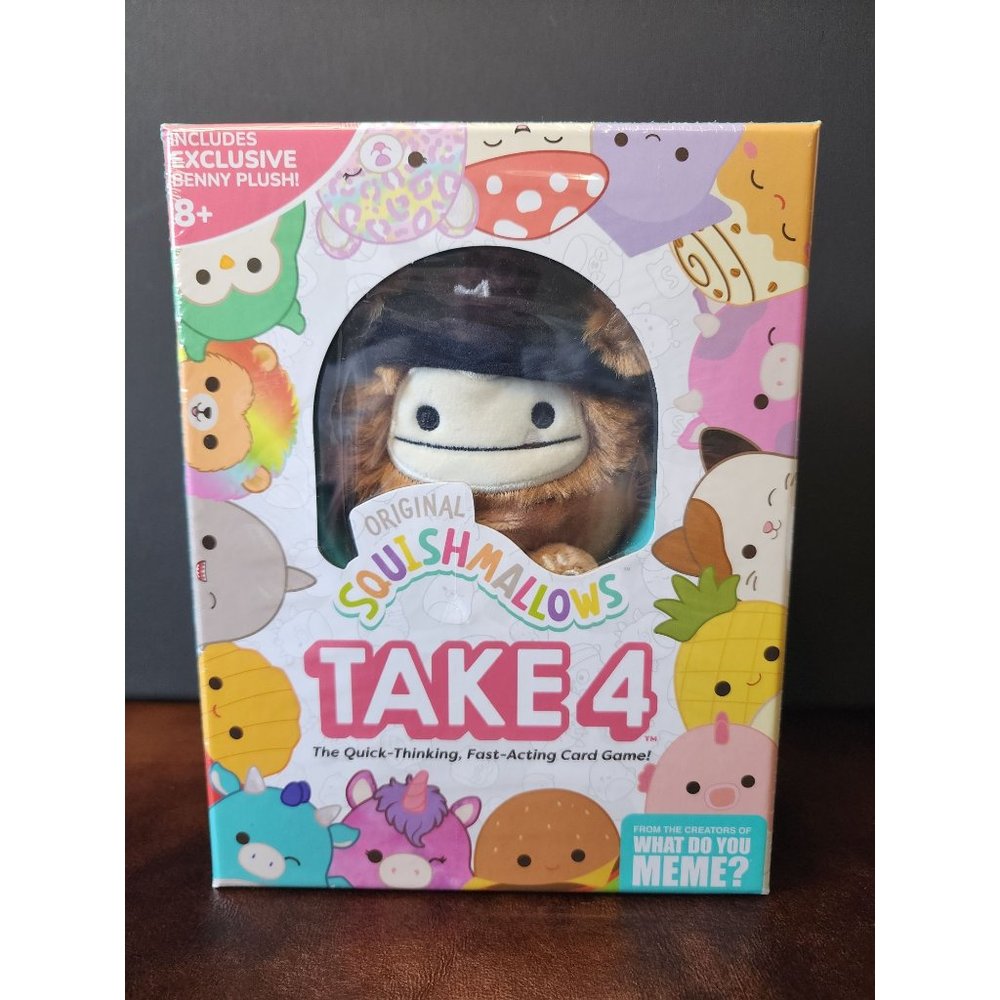 EXCLUSIVE Squishmallows Benny the Bigfoot Take 4 Game Factory Sealed
